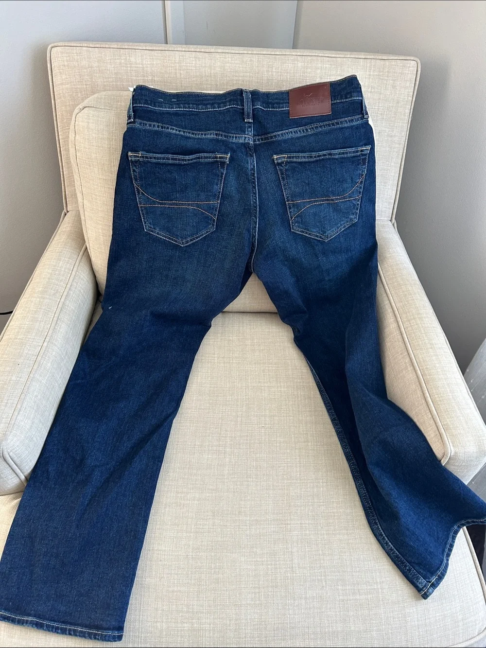 Hollister Dark Indigo Straight Jeans